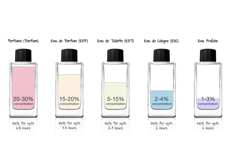 دسته بندی انواع عطرها